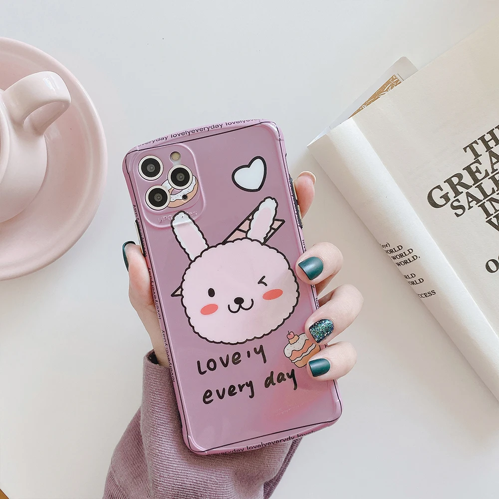 Luxury Camera Phone Case For Apple iPhone X XR XS 11 Pro Max 8 7 Plus Cover Cute Cartoon Soft Silicone i7 i8 Full | Мобильные