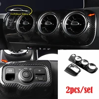 abs plastic chrome headlamps switch central control air condition outlet vent frame trim cover for mercedes benz a class 2019