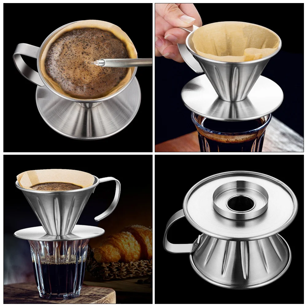 

1pc Pour Over Coffee Filter Stainless Steel Manual Hand Drip Coffee Filter