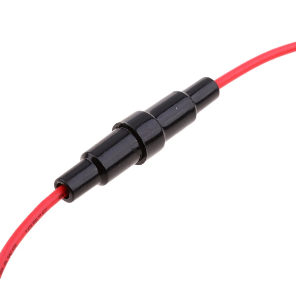 Держатель под предохранитель 5х20мм 10А/250В на проводе 22 AWG (5 штук / комплект)|Кабели