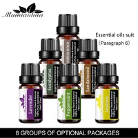 10ml fragrance oils set with gift box flower fruit essential oil for aromatherapy diffusers oil jasmine white musk mango