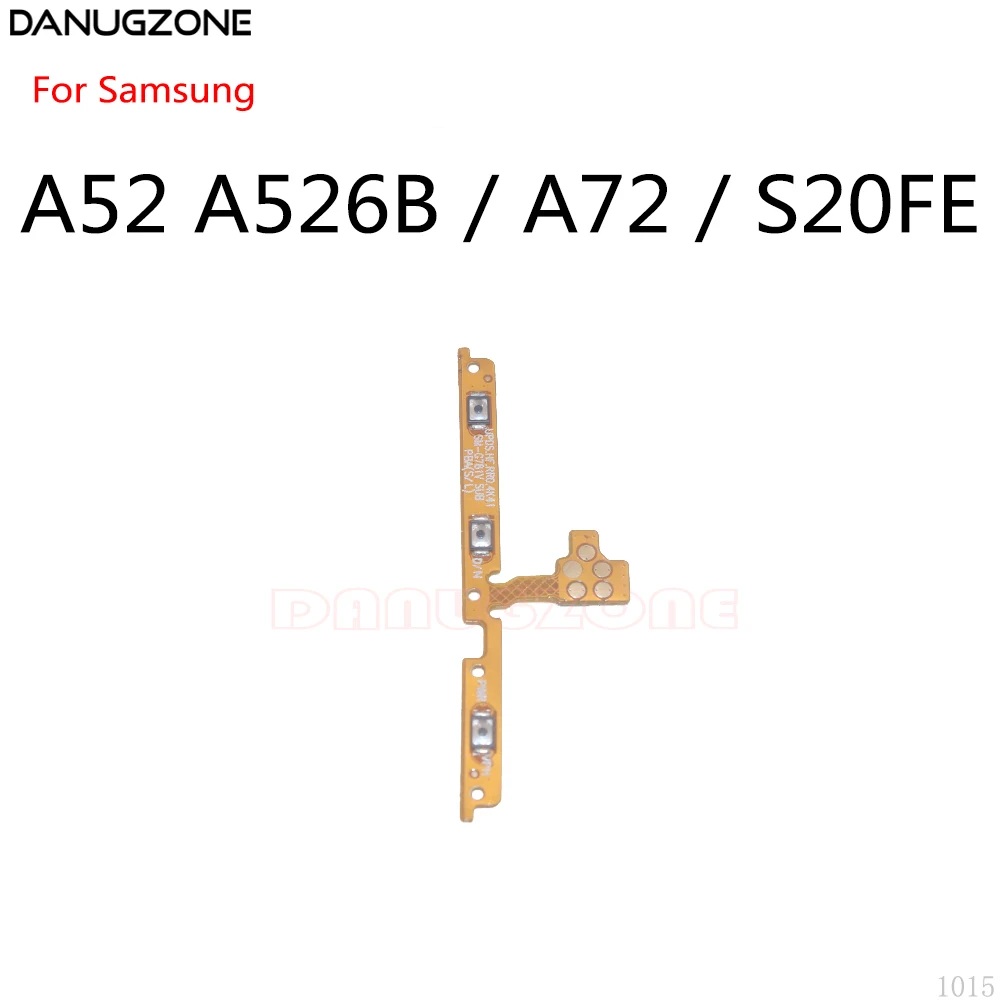 

50PCS/Lot For Samsung Galaxy A52 A526B / A72 A725F / S20FE Power Button Switch Volume Button Mute On / Off Flex Cable
