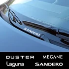 Наклейки на автомобильные стеклоочистители для Renault Megane Scenic Dacia Duster Sandero Logan Clio Laguna Captur Fluence Koleos Zoe Kadjar PVC