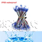 50 шт. 5 в 12 мм WS2811 полноцветный светодиодный модуль IP68 Водонепроницаемый 2811 1903 IC RGB цифровая Пиксельная гирлянда Рождественская световая реклама