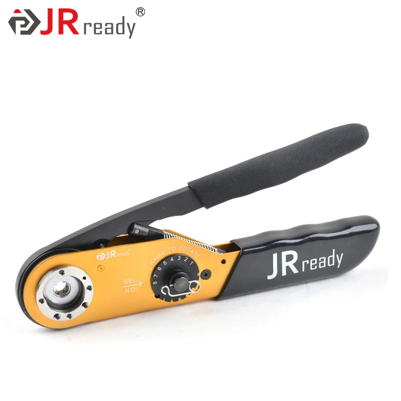 Фото Кримпер JRready ACT-M300 для обжима клемм 6-14 AWG, подходит для авиационных штыревых разъемов, обжим 62 медных контактов №2