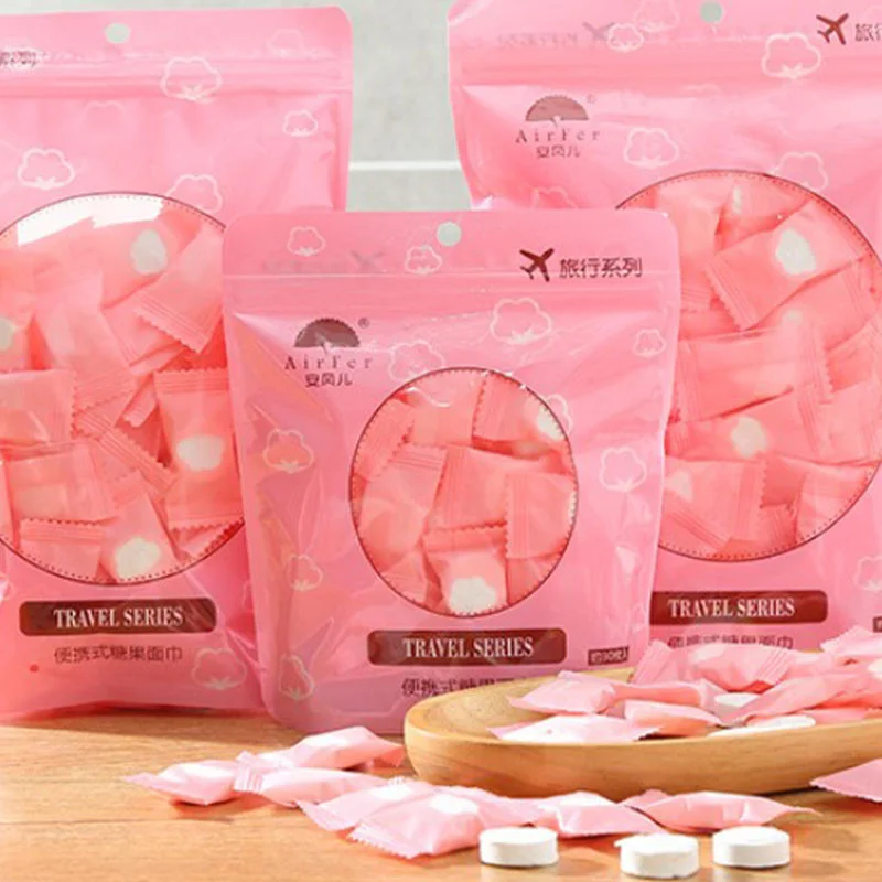 

30/50pcs Compressed Travel Towel Magic Towel Face Towel Cleaning Wipes