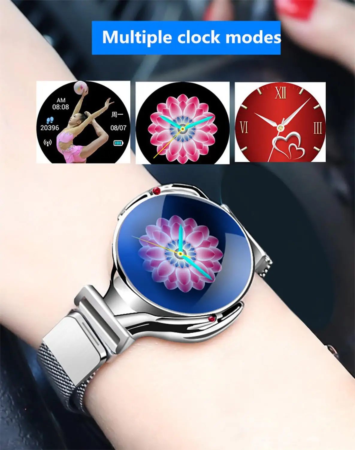 Женские Bluetooth 4 0 Смарт спортивные часы IP67 водонепроницаемый браслет контроля сна