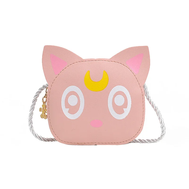 

Cartoon Sailor Moon Luna cat Cosplay children's bag female Mini messenger bag children's fashion cute zero wallet