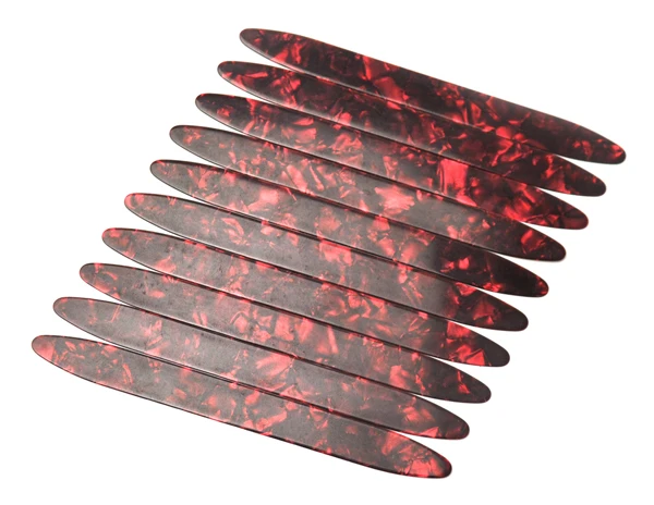 Pearl Red Медиум 0,71 мм целлюлоидные полоски медиаторы для Oud Ud Reeshe 10 шт - Цвет: Pearl Red