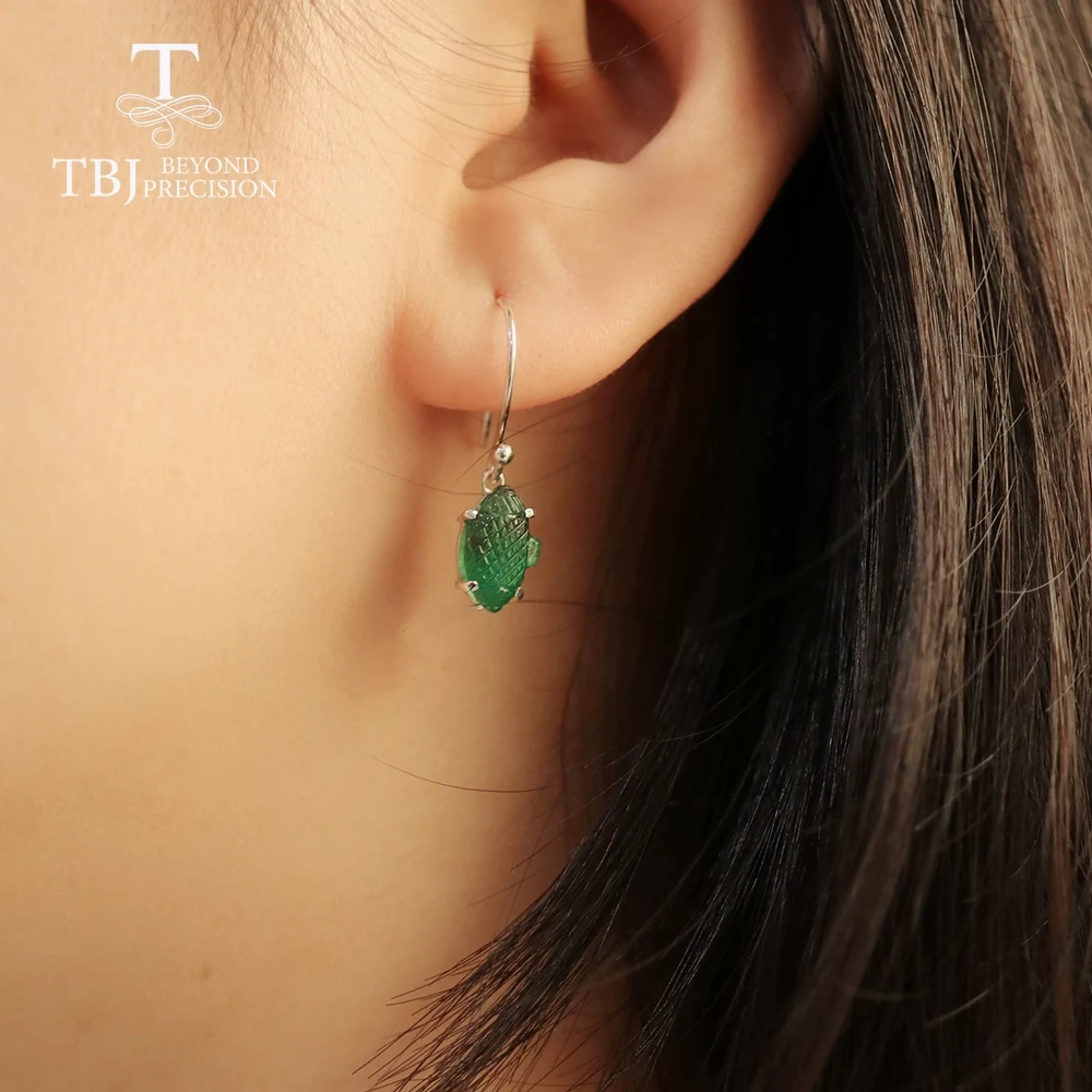 Ювелирные изделия ручной работы с изумрудами TBJ ювелирные драгоценными камнями