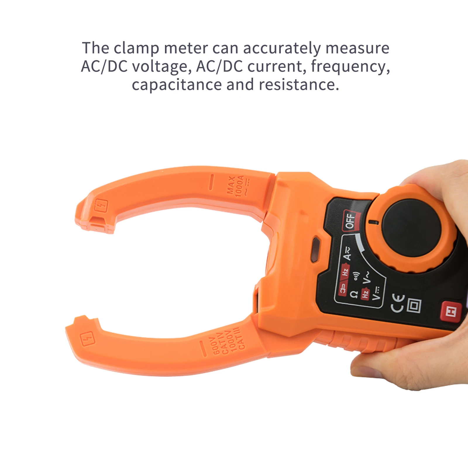 

Current Clamp Meter PEAKMETER PM2128S/PM2128 Pliers Ammeter Capacitance Tester AC DC Amperimetric Clamp Digital With NCV
