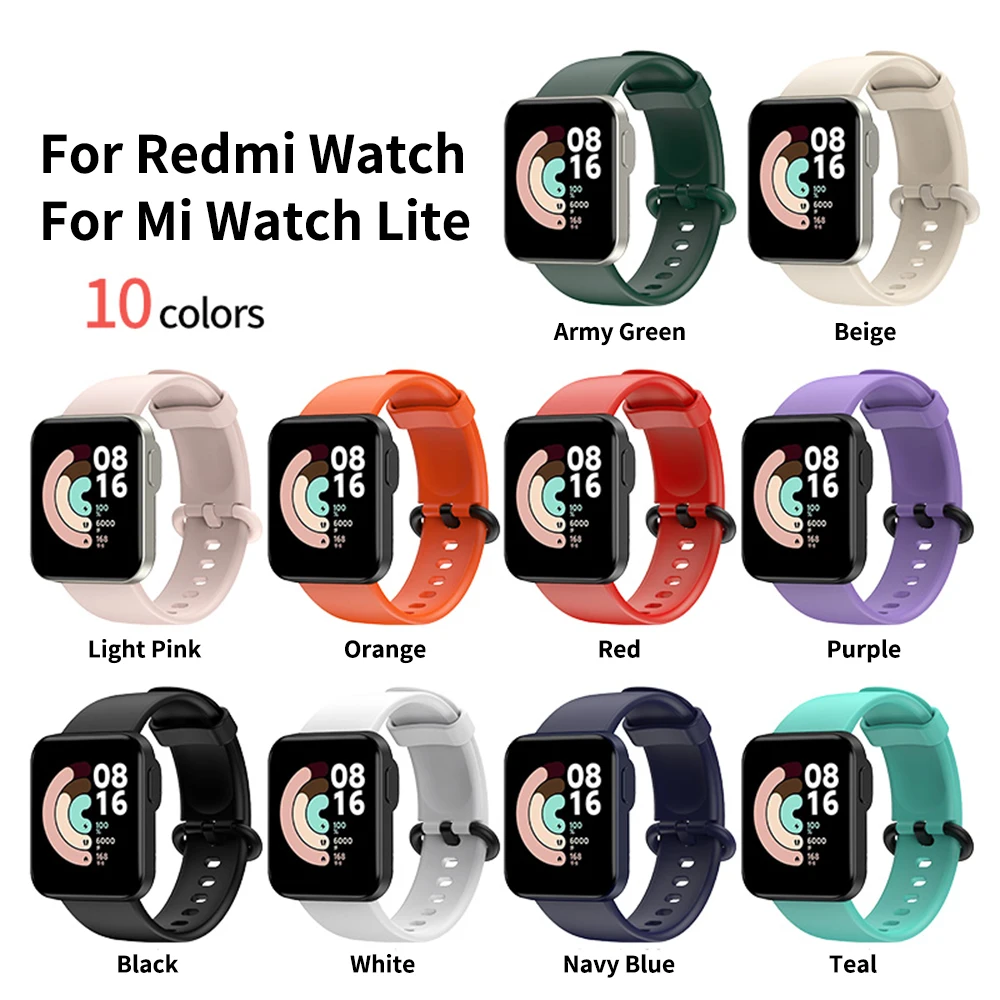 

Ремешок силиконовый для Mi Watch Lite, спортивный сменный Браслет для Xiaomi Redmi