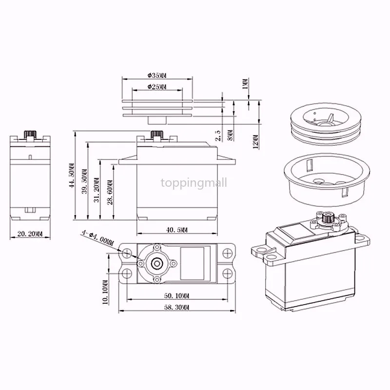 kingmax sw22hv 68 г 22 кг см цифровая металли