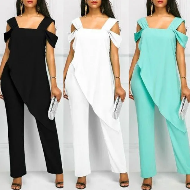 Большие размеры 5XL женские модные тонкие однотонные комбинезоны без рукавов