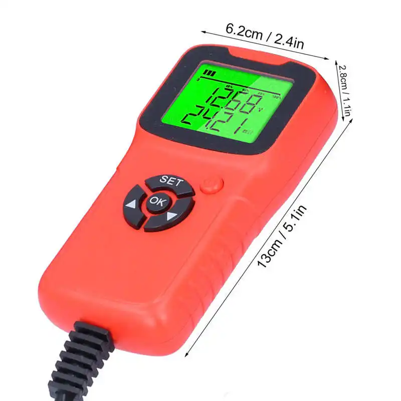 

Battery Tester Battery Analyzer Compact Stable Performance Beep Remind Function for Car for Auto Test