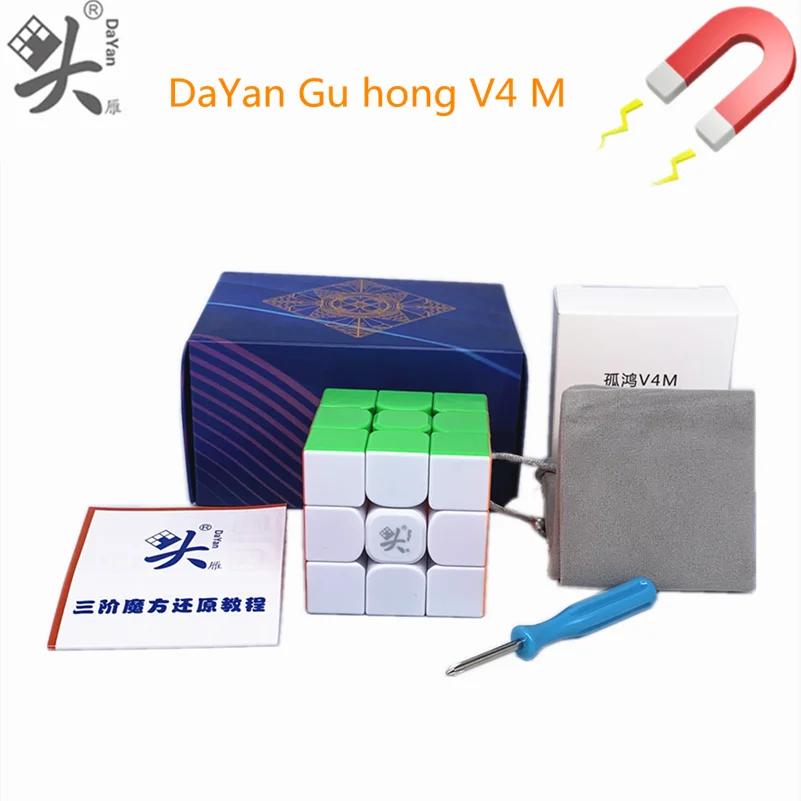 DaYan Guhong V4 м 3x3x3 Магнитный куб Gu Hong V3M Скорость Da yan Profissional пазл игрушки игра