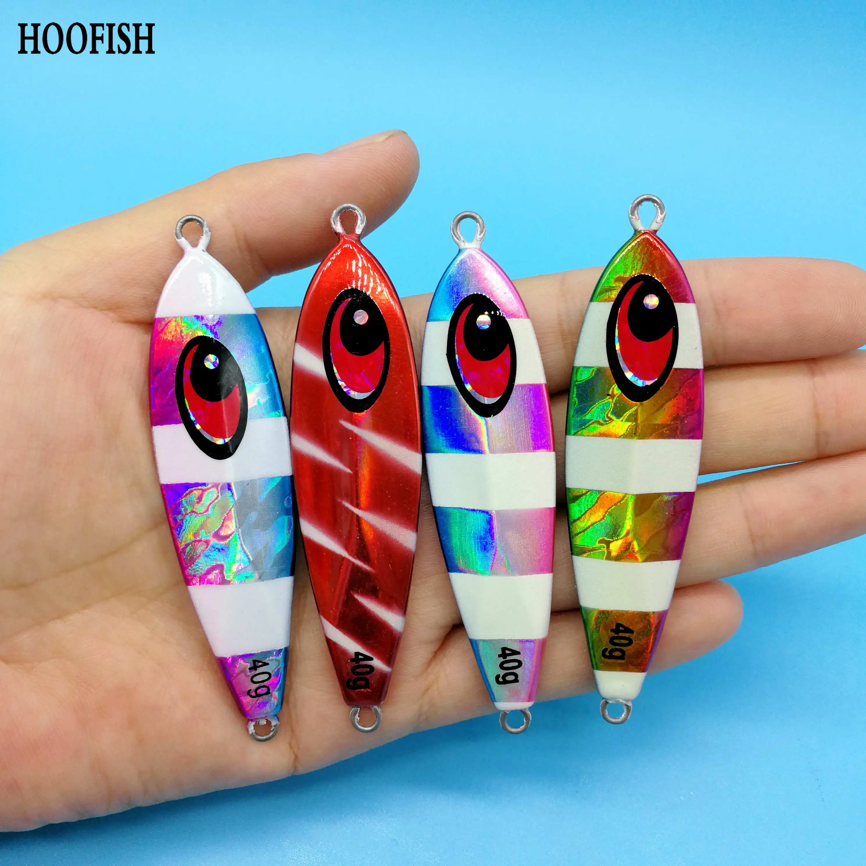 HOOFISH 4 шт./лот Металическая дергающаяся Рыбная привести приманки 40 г/70 мм приманка