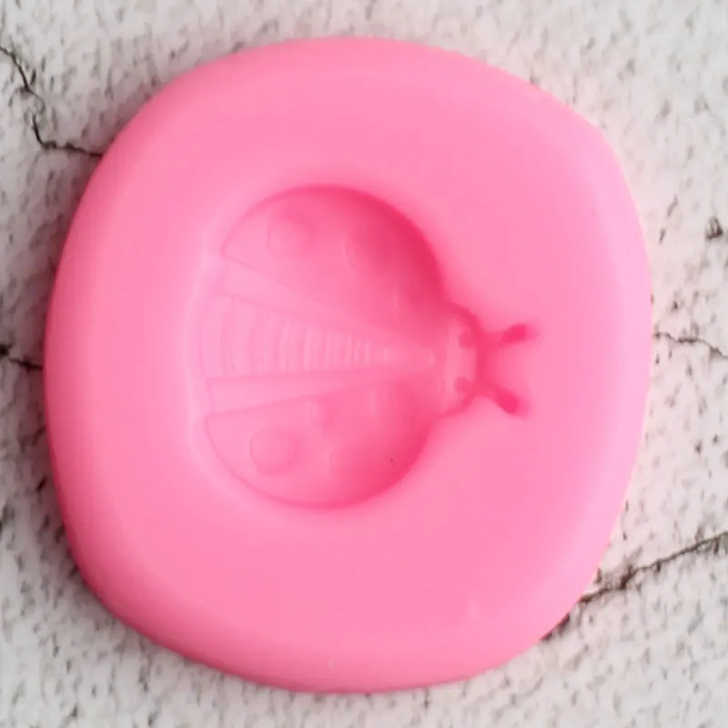 DIY Божья коровка кекс Топпер силиконовые формы для торта 3D инструменты украшения