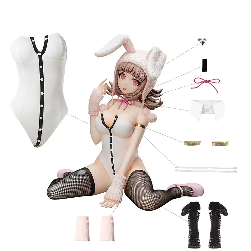 Bunny Girl Cosplay Bodysuit Anime Danganronpa Nanami ChiaKi Costume Jumpsuit for Woman Sexy Party Dress | Тематическая одежда и