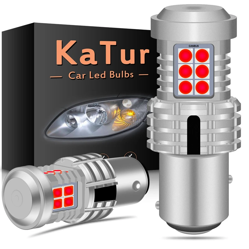 Katur 2 шт. Canbus светодиодный 1157 P21/5 Вт BAY15D автомобильный стоп сигнал лампы без ошибок