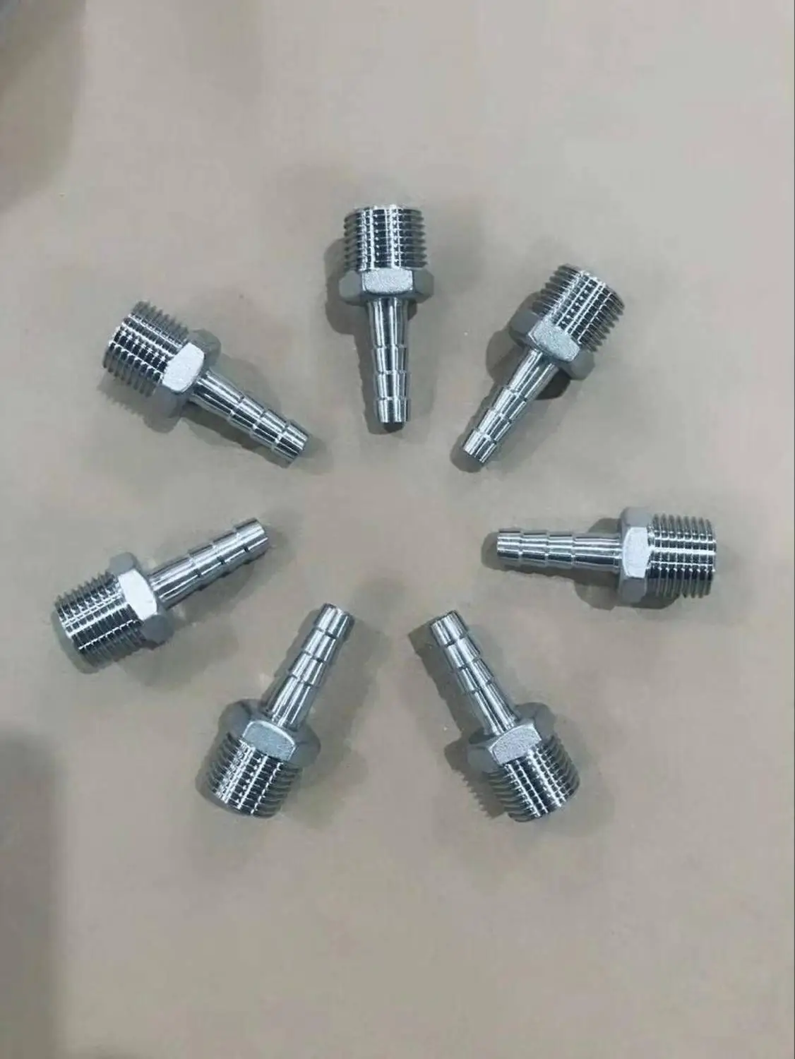 

BSPT 1/2" DN15 Male Pipe Fittings x 10mm Barb Hose Tail Connector Stainless Steel SS304 Thread Hosetail