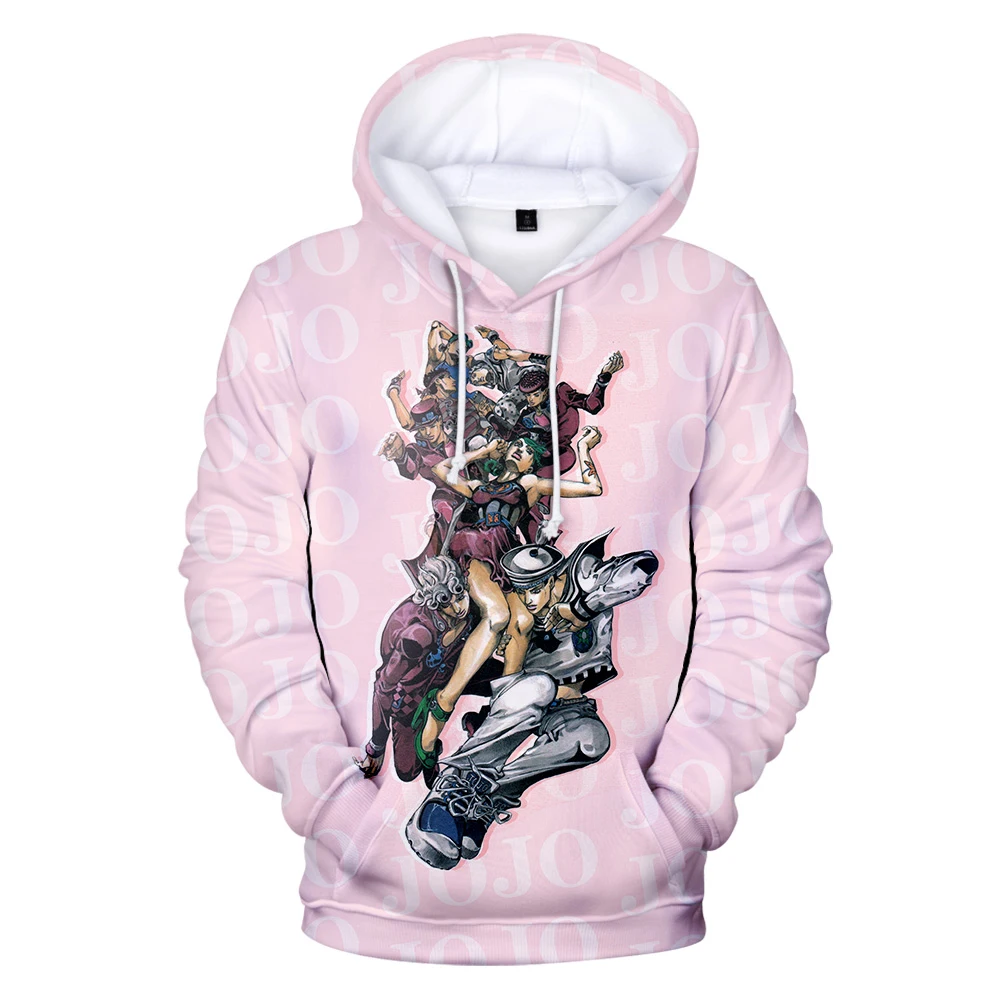 

New Hot Sale JOJO 3D Hoodies Anime JoJo's Bizarre Adventure Men Women Harajuku Hoodies Tops Fashion Casual Cartoon Children