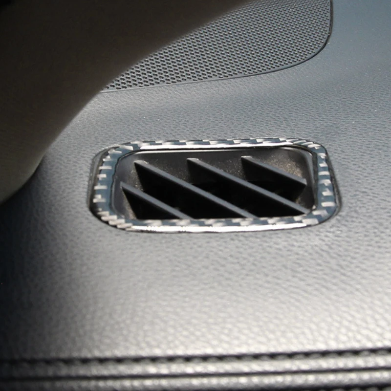 

Car Carbon Fiber Dashboard Panel Air Condition Vent Outlet Frame Cover Sticker Trim For Toyota Highlander 2015 2016 2017 2018