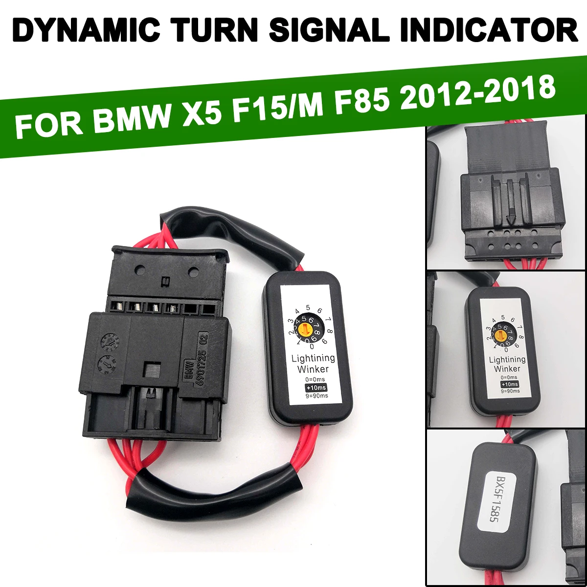 

2 шт., черные динамические СВЕТОДИОДНЫЕ Сигналы поворота для BMW X5 F15 M F85 2012-2018
