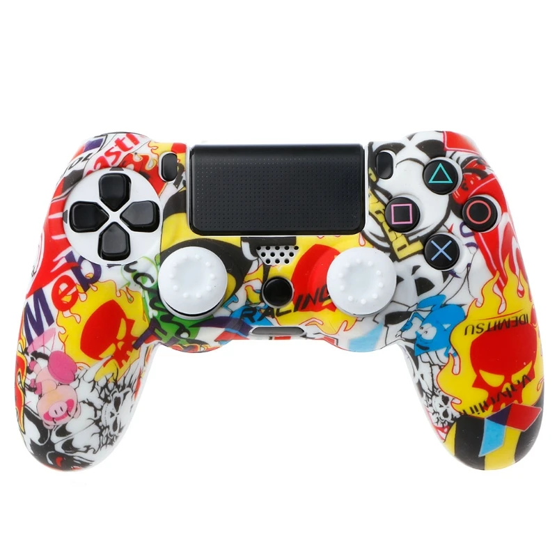Разноцветный силиконовый чехол для Play Station Dualshock 4 PS4 DS4 Pro тонкий защитный с