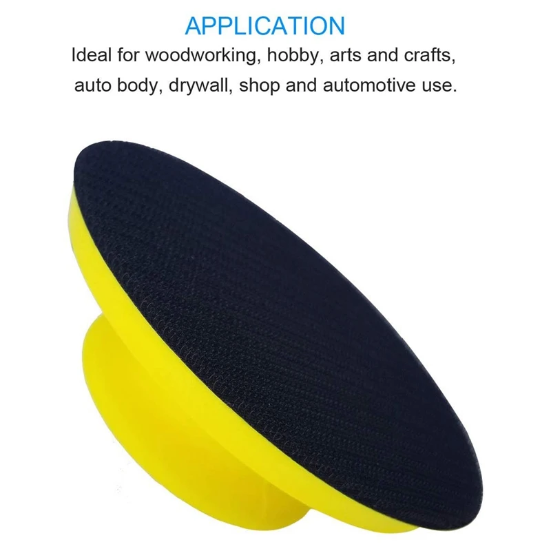 2 упаковки 5 дюймовых ручных шлифовальных блоков круглые и в форме мыши для