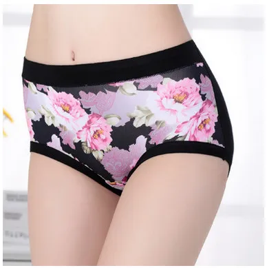 

2018 New Women Panty Mid Waist Breathable Trigonometric Panties Big Yard Female Underwear Briefs AU0006