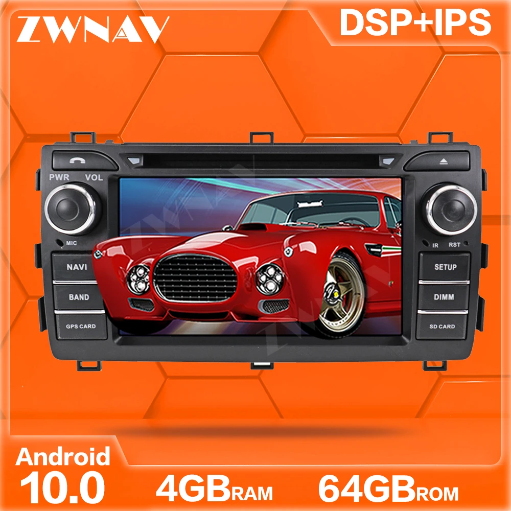 DSP 4 + 128G IPS экран Android 10 стерео автомобильный мультимедийный плеер для Toyota Auris 2013 2014