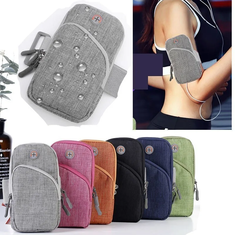 

Running Gym Cycling Sport Workout Phone Bag Cover For Iphone 11 Pro Max Samsung S20 Arm Band Case Bag Holder On Hand Bag 6.5"