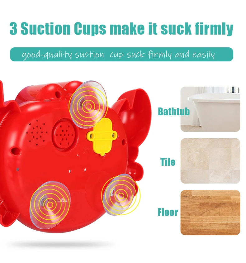 Baby Bath Toys Bubble Crabs Toys For Children Funny Bath Music Bubble Maker Bathtub Pool Swimming Soap Machine Kids Bathroom