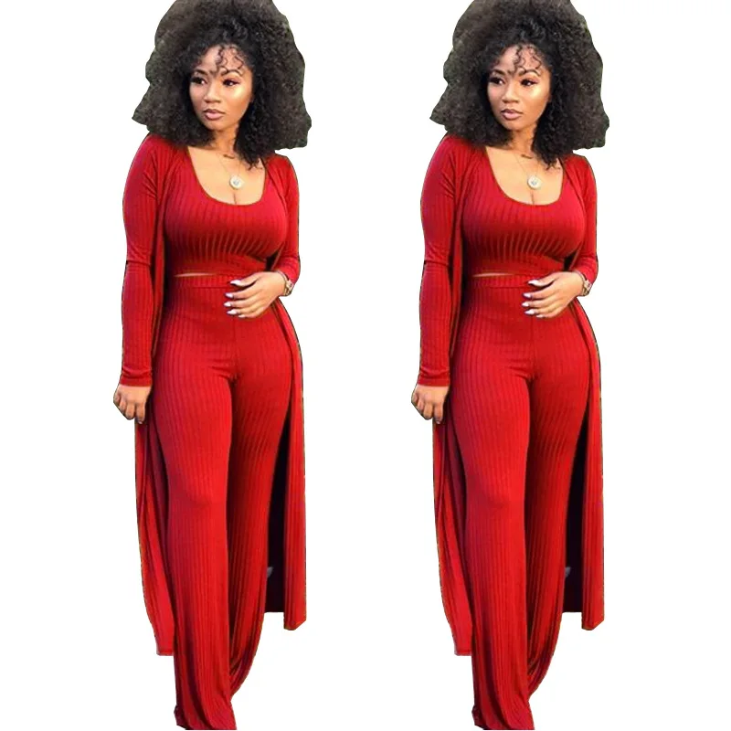 Женские повседневные брючные костюмы короткий топ широкие свободные брюки
