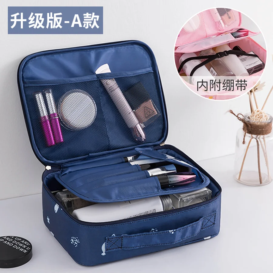 Большой органайзер для макияжа с лаком ногтей шкатулка ювелирных украшений