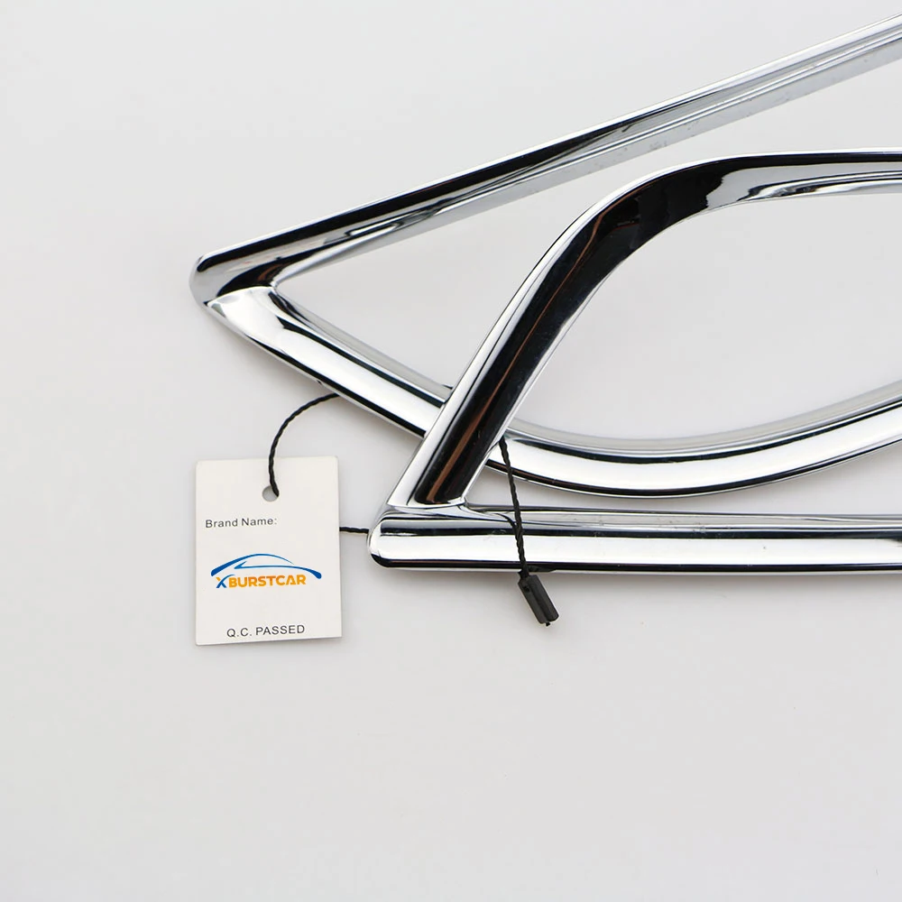 

Xburstcar for Jeep Compass 2017-2020 ABS Chrome 2Pcs/Set Car Rear Fog Lamps Cover Back Fog Light Covers Trim Accessories