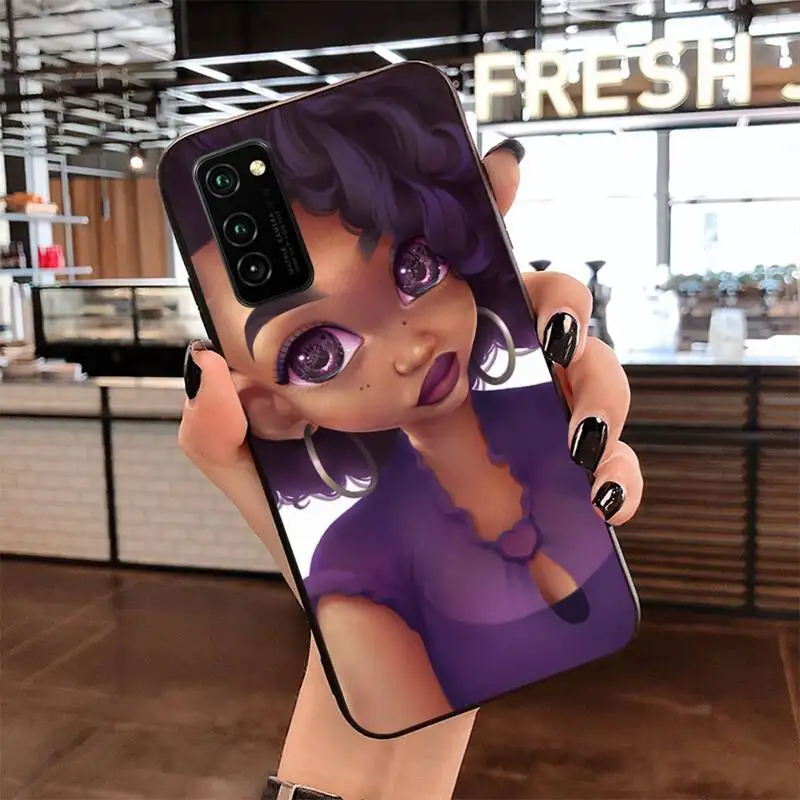 

2bunz Melanin Poppin Aba Black Girl DIY Painted Phone Case for Samsung S20 plus Ultra S6 S7 edge S8 S9 plus S10 5G lite 2020