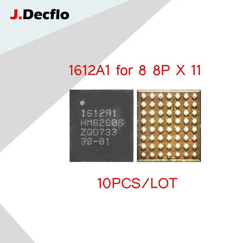 

JDecflo 10pcs/lot U2 IC Hydra 1612A1 U6300 USB Charging IC Charger 56pins For iPhone 8 8P X XSMAX XR 11 11pro max IC de Carga