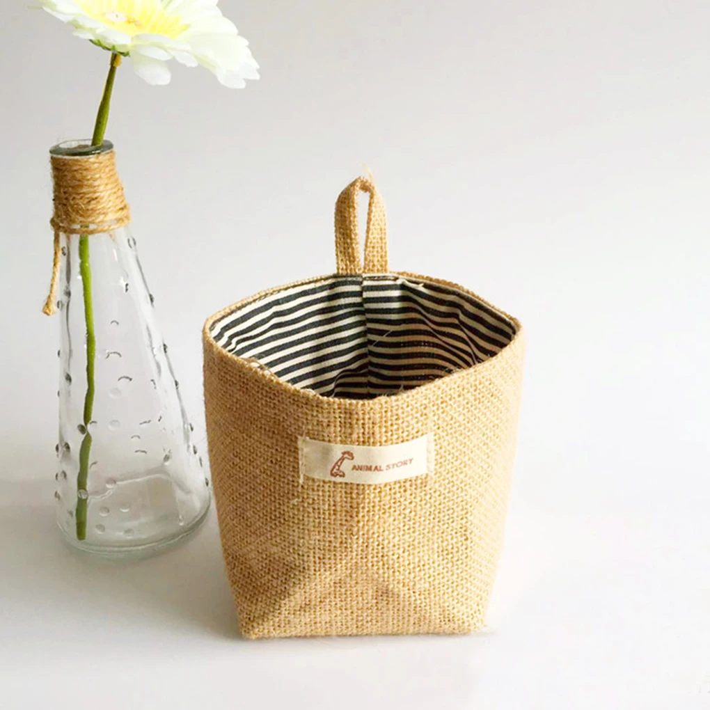 Домашний декор в полоску висячий карман маленький мешок органайзер для мелочей