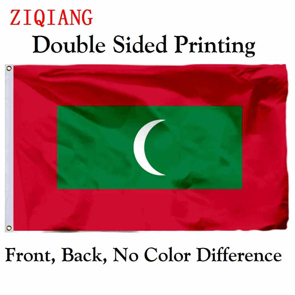 

Maldives National Flag 3x5ft Polyester Flying Size 90x150cm Custom High Quality Double Sided Printing Banner