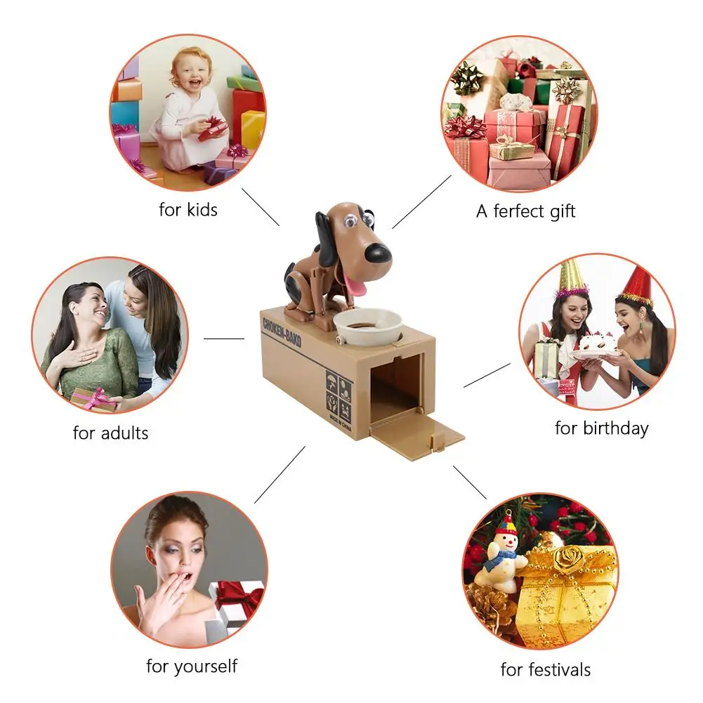 

Kids Toy Puppy Hungry Coin Bank Choken Bako Robotic Dog For Boys Girls Doggy Coin Bank Canine Saving Money Box Gifts For Kid
