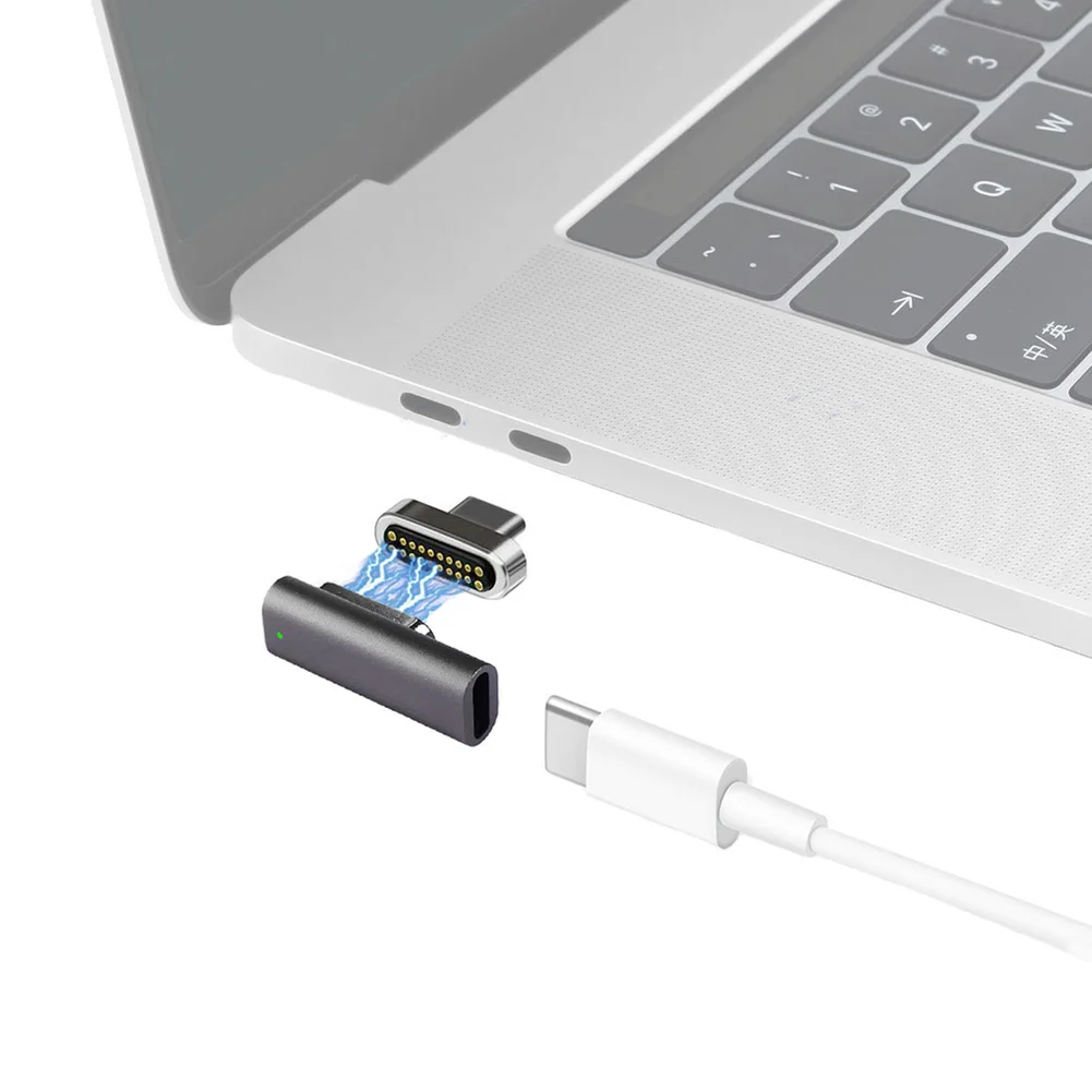 

Magnetic Type-C 3.1 USB C Adapter 20Pin Notebook Laptop PD Charging Converter for MacBook/Huawei/Xiaomi PC Data Accessories