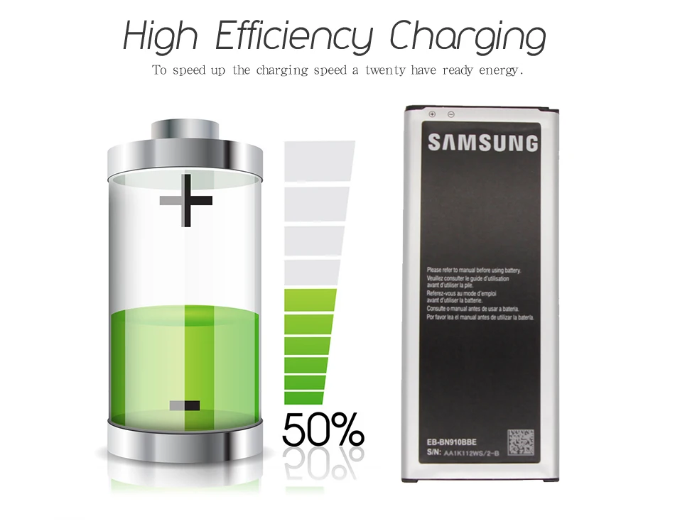 Samsung телефон Батарея EB-BN910BBE 3220 ма-ч для samsung Galaxy Note 4 N910 N910F N910A N910V N910P N910T N910H батареи