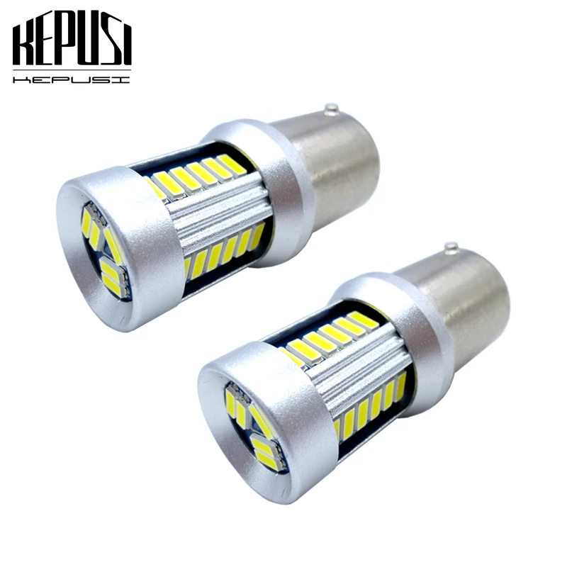 

2x 1156 S25 P21W BA15S R5W R10W 4014 Chip White LED Turn Signal Light Backup Led Bulb Reverse Tail Lamp 6000K White DRL 12-24V