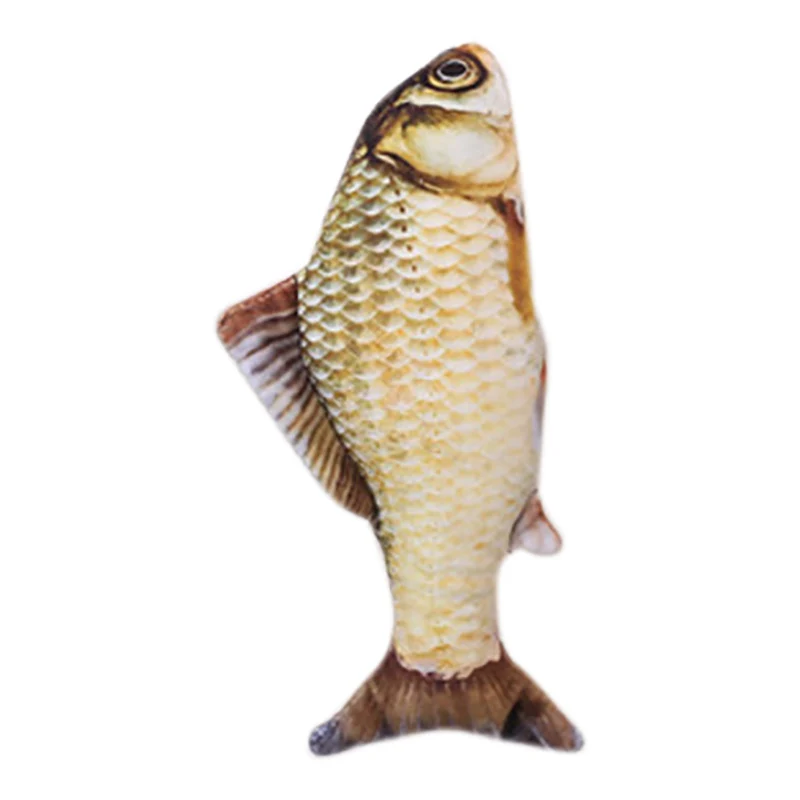 

Домашнее животное, мягкая плюшевая 3D игрушка в форме рыбы, кошка, интерактивные подарки, игрушки С Кошачьей Мятой, мягкая подушка, кукла, ими...