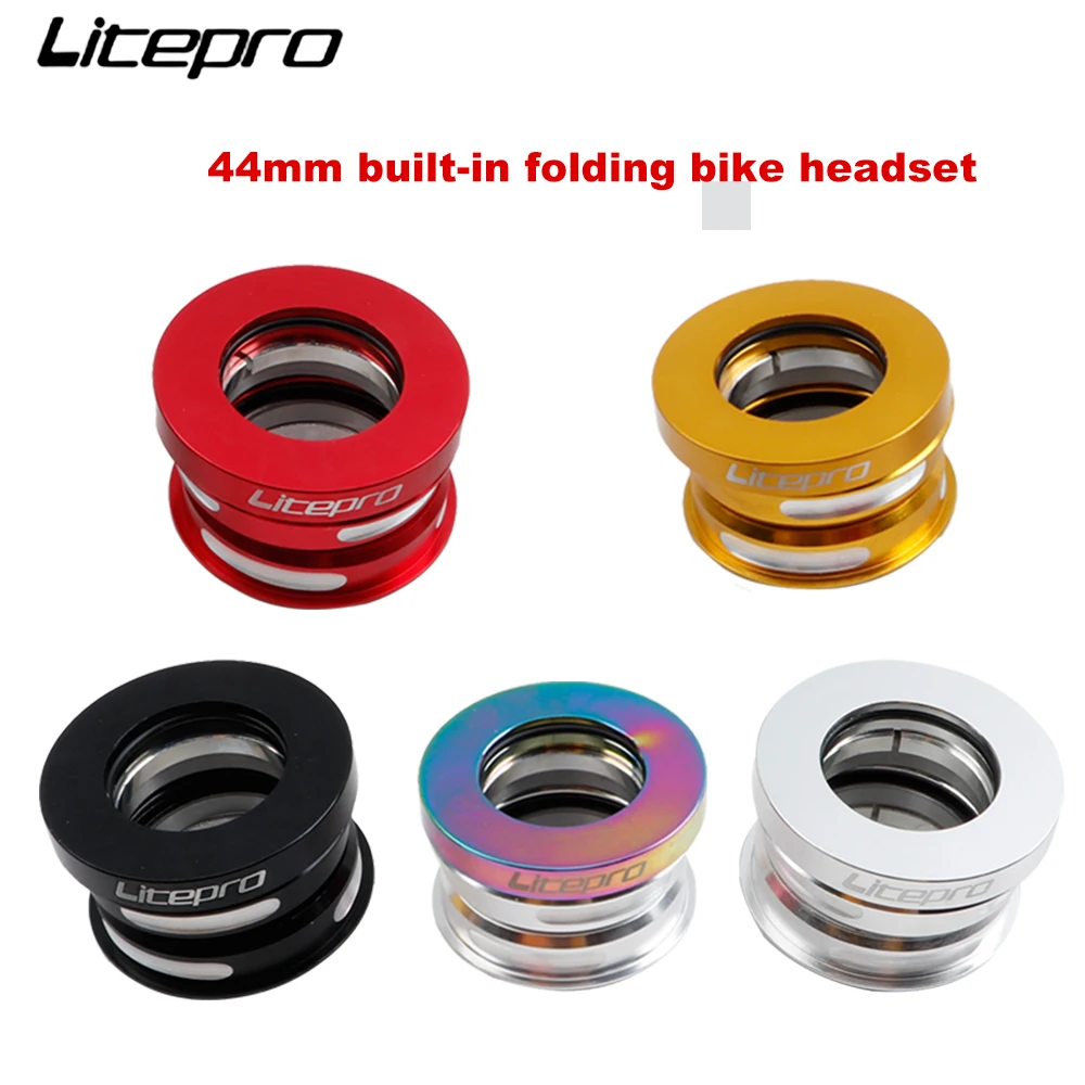 

Bicycle headset suitable for retrofitting SP8 SP18 MUP8 JP8 44mm Head Set Built-in Aluminum Alloy Folding Bike Sealed Bearing