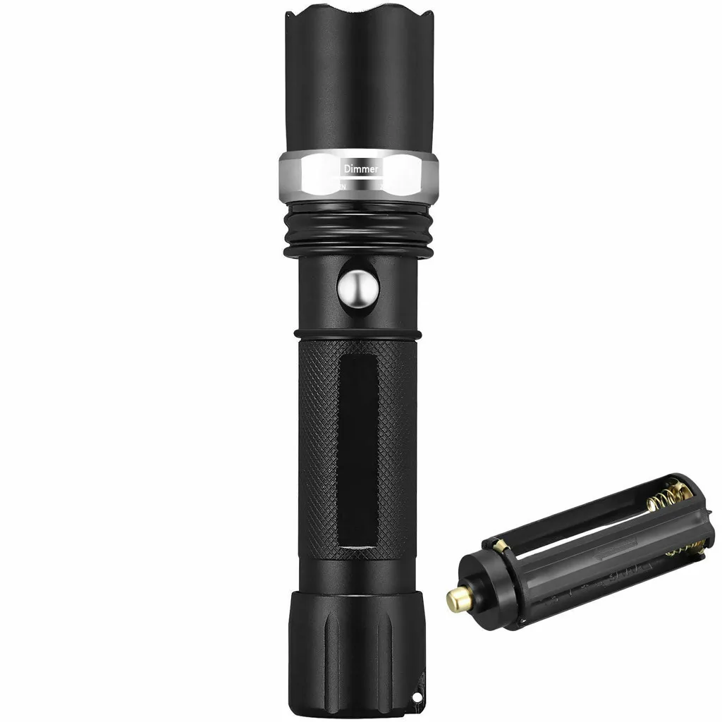 New best selling 2019 products LED Flashlight 90000LM Rechargeable Hiking T6 Torch+18650 Batt+Charger support dropshipping | Лампы и