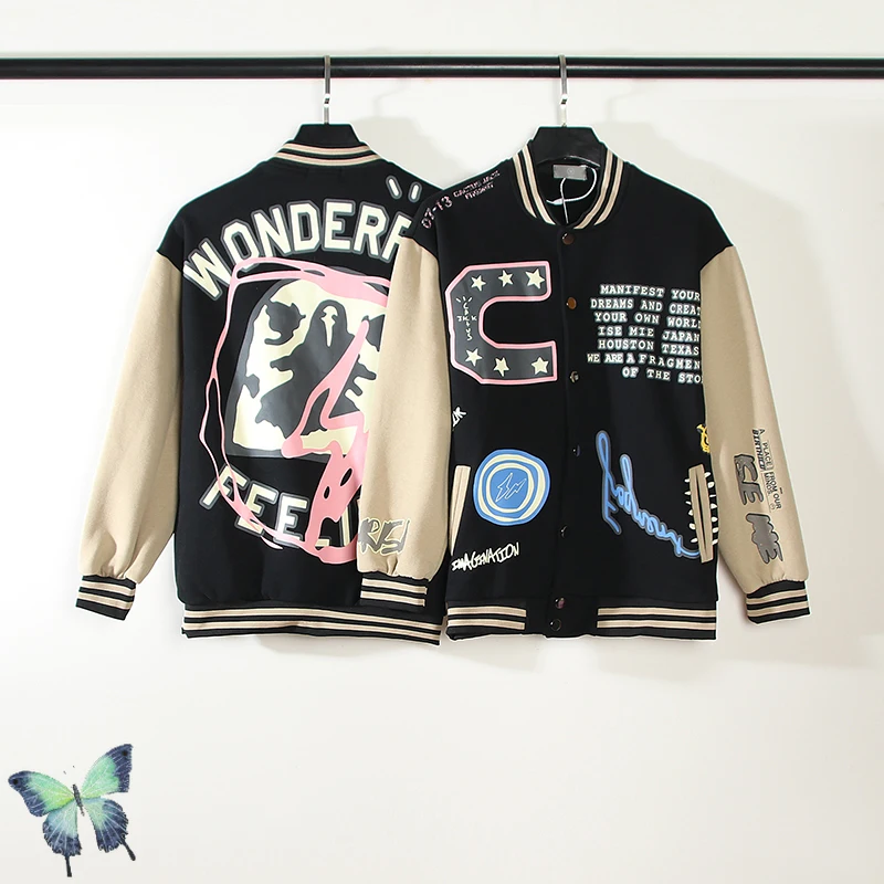 

Travis Scott Cactus Jack Baseball Jacket Outwear Coats