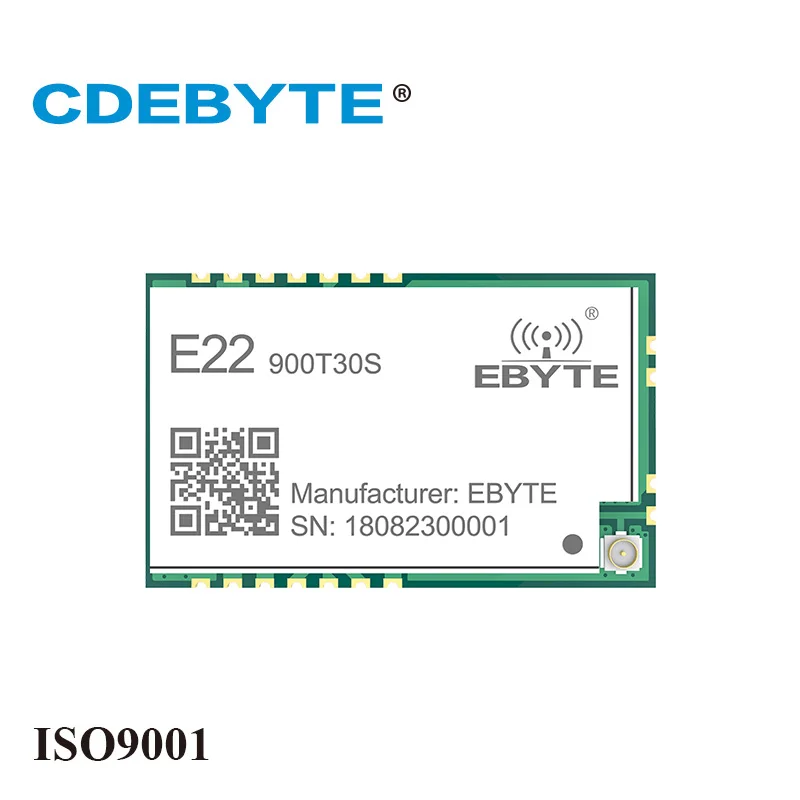 LoRa 868 МГц 915 SX1262 SX1268 30 дБм E22 900T30S SMD UART беспроводной передатчик и приемник 1 Вт
